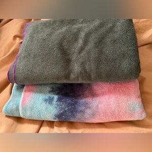 Hot yoga towels mat-sized yoga mate 2 - tie die and Gray